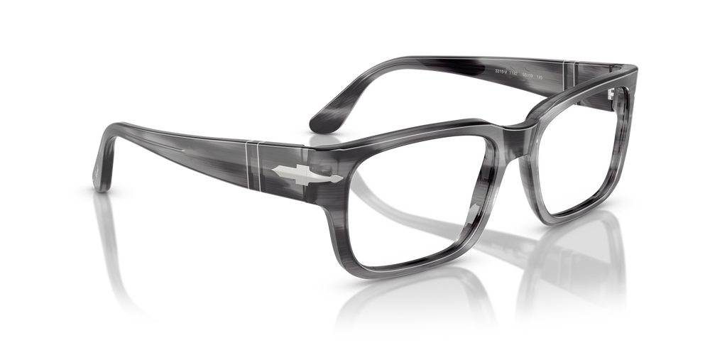 Persol PO3315V with Striped Grey Frame - Image 3