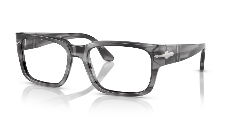 Persol PO3315V with Striped Grey Frame - Image 1