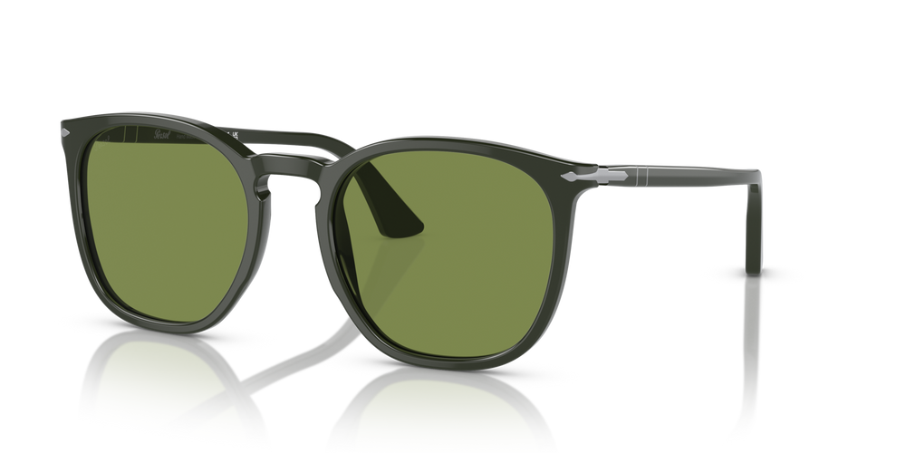 Persol PO3316S avec Monture Vert foncé mat et Verres Vert - Image 1