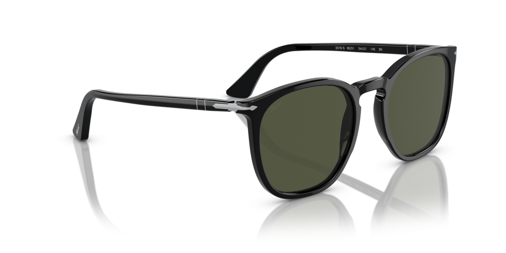 Persol PO3316S mit Schwarz Gestell und Grün Gläsern - Bild 3