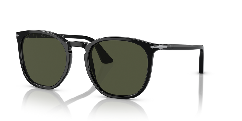Persol PO3316S mit Schwarz Gestell und Grün Gläsern - Bild 1