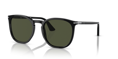 Persol PO3316S mit Schwarz Gestell und Grün Gläsern - Bild 1