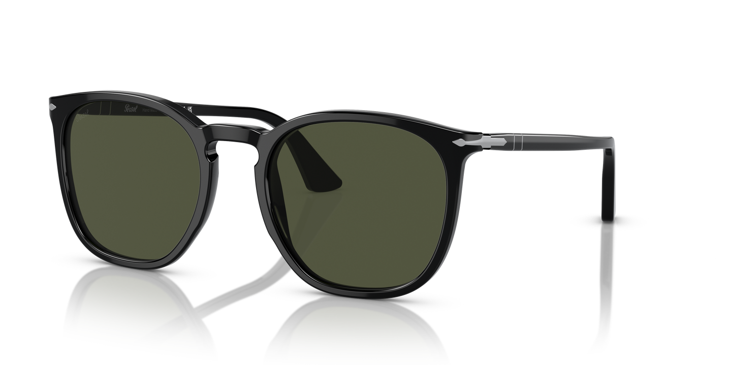 Persol PO3316S with Black Frame and Green Lenses - Image 1