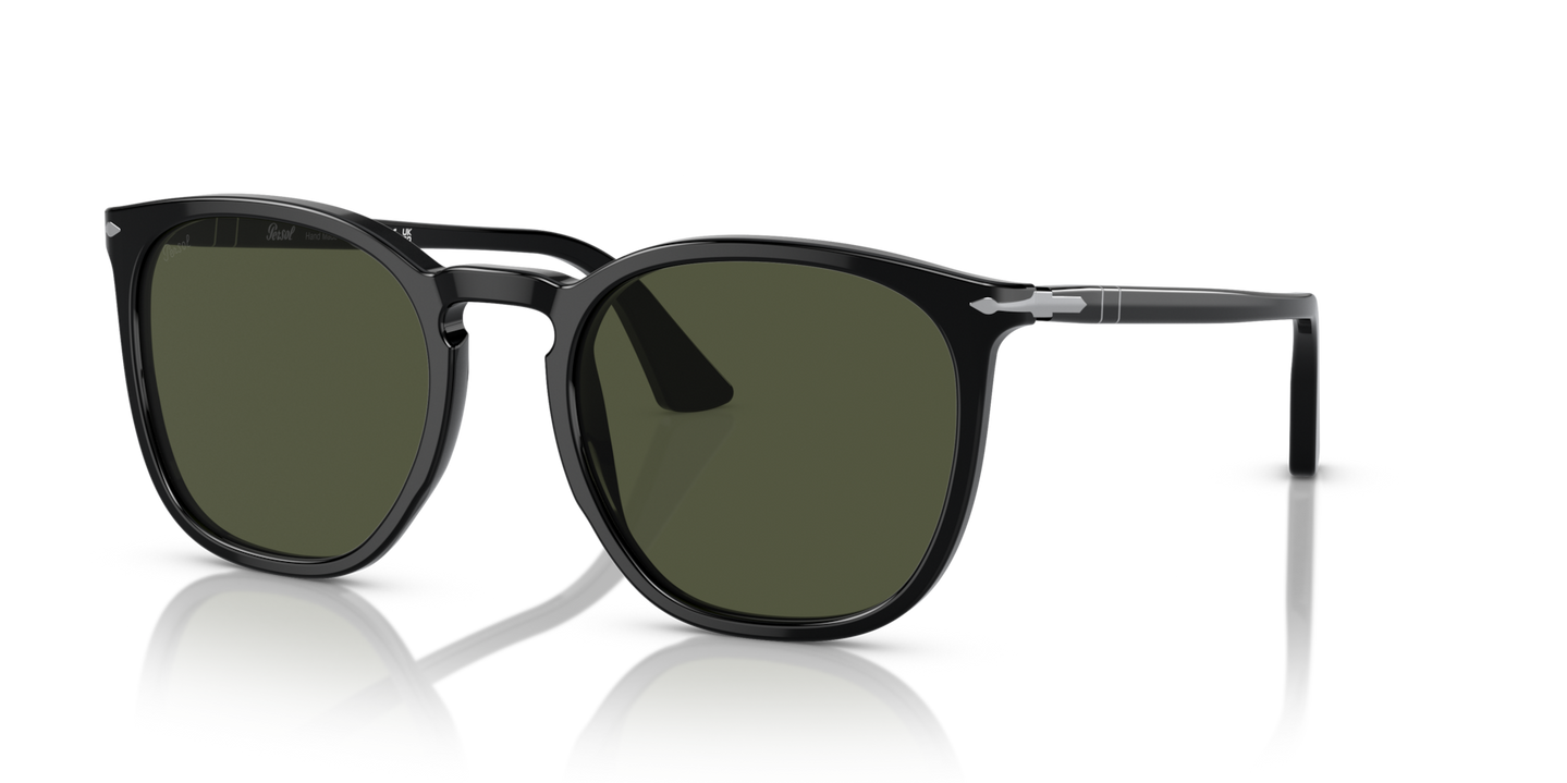 Persol PO3316S with Black Frame and Green Lenses - Image 1