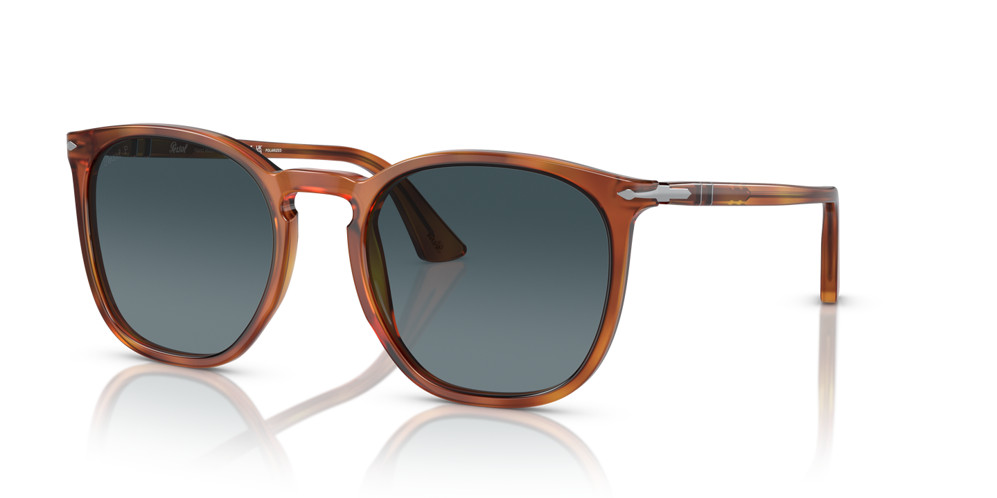 Persol PO3316S mit Terra Di Siena Gestell und Blau Gläsern - Bild 1