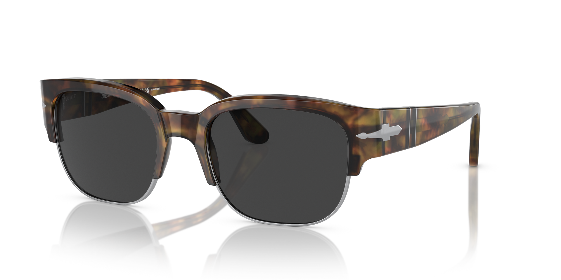 Persol PO3319S - Tom with Caffe Frame and Black Lenses | Persol® US