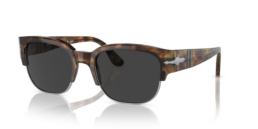 Persol PO3319S - Tom mit Caffé Gestell und Schwarz Gläsern - Bild 1