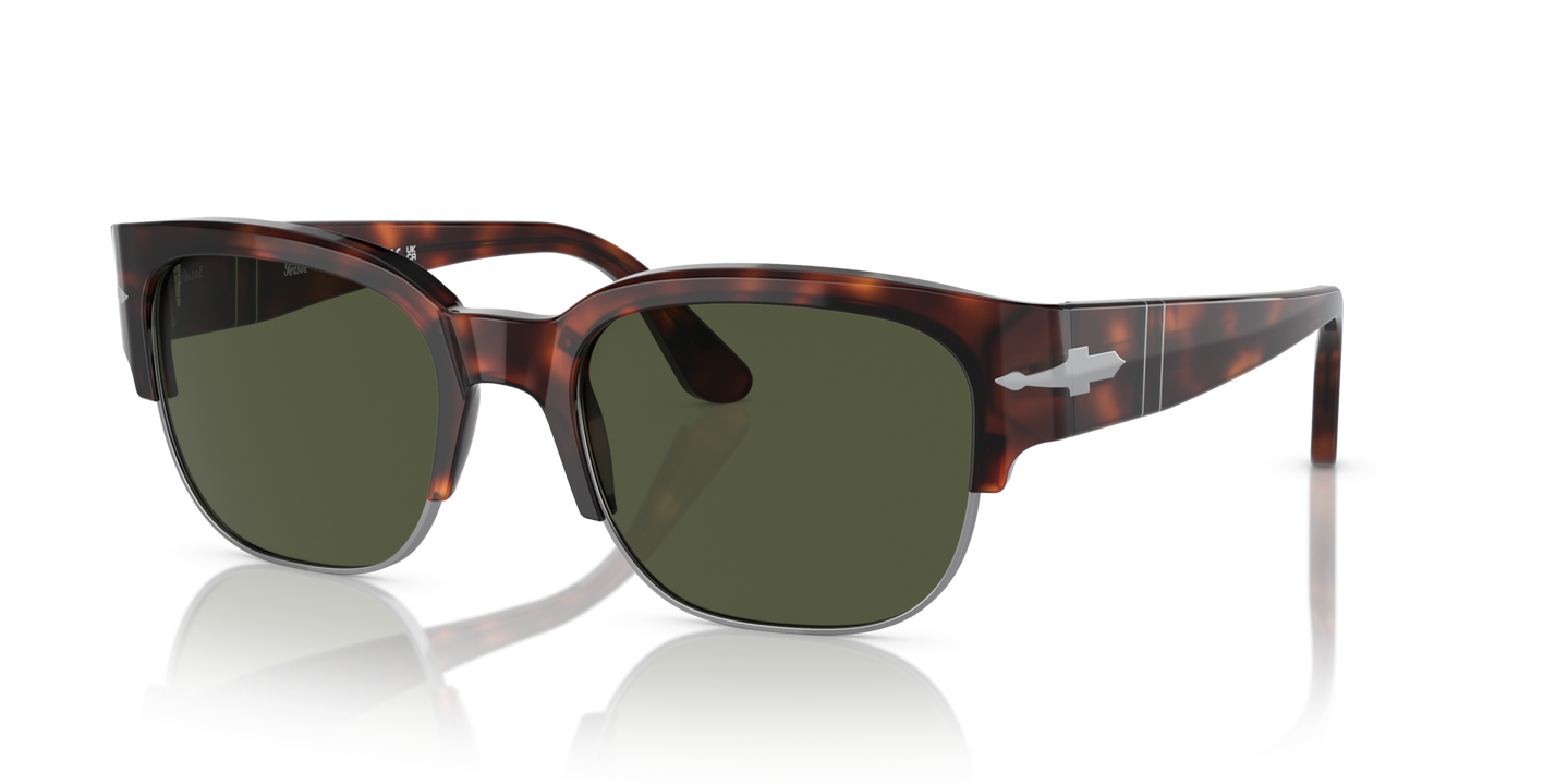 Persol PO3319S - Tom mit Havana Gestell und Grün Gläsern - Bild 1