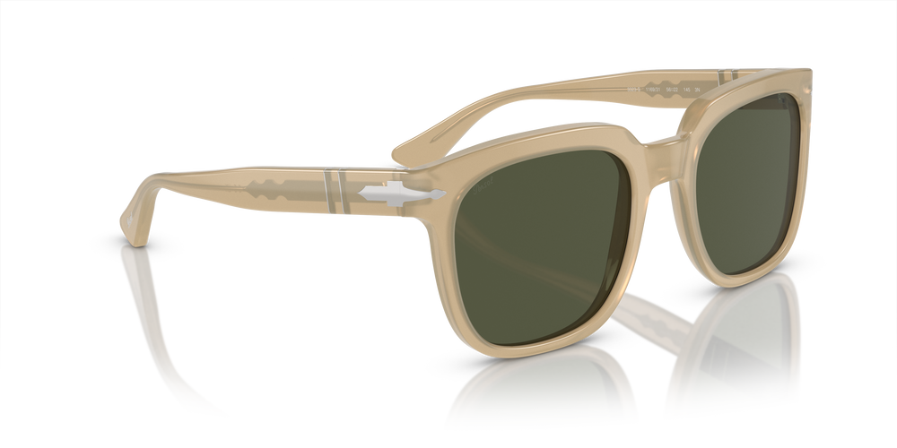 Persol PO3323S with Opal Beige Frame and Green Lenses - Image 3