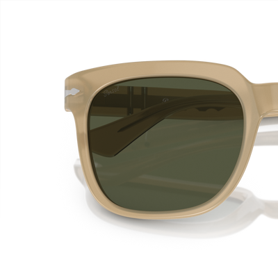 Persol PO3323S con Montura Opalino y beis y Lentes Verde – Imagen de variante