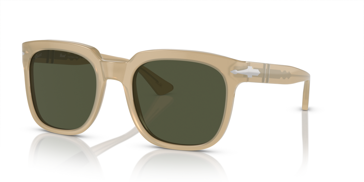 Persol PO3323S con Montura Opalino y beis y Lentes Verde - Imagen 1