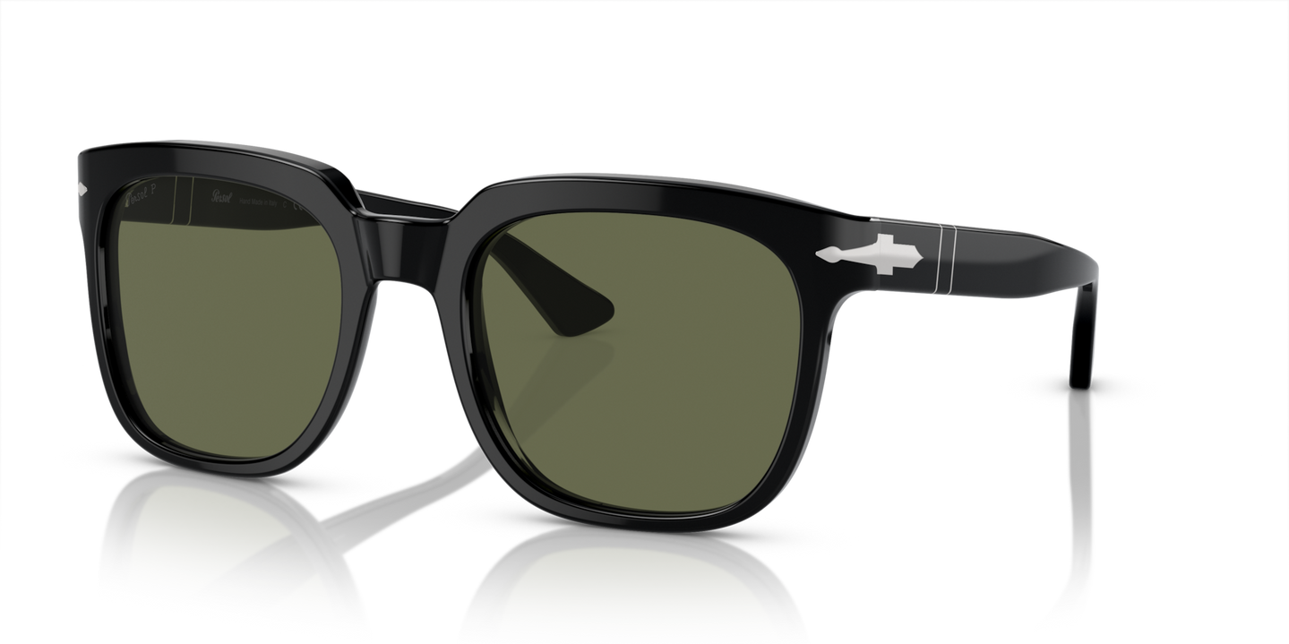 Persol PO3323S con Montura Negro y Lentes Verde - Imagen 1