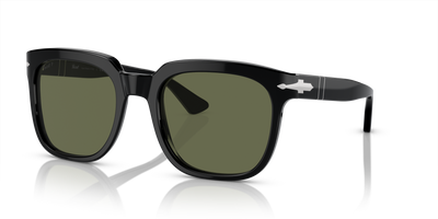 Persol PO3323S avec Monture Noir et Verres Vert - Image 1