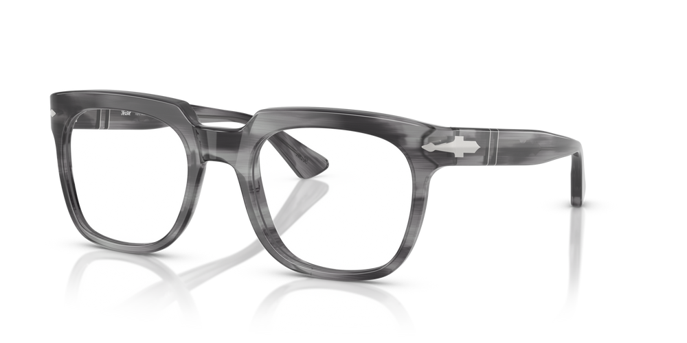 Persol PO3325V con Montura Gris a Rayas - Imagen 1