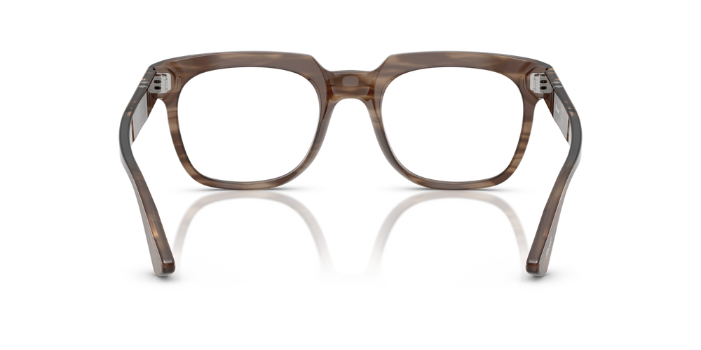 Persol PO3325V avec Monture Rayé Marron - Image 5