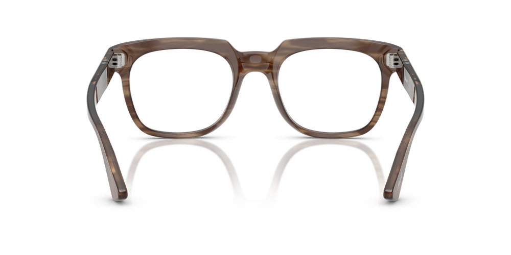 Persol PO3325V avec Monture Rayé Marron - Image 5