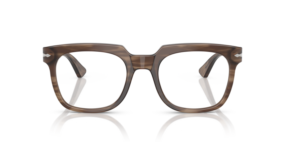 Persol PO3325V con Montatura Striato Marrone - Immagine 2