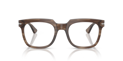 Persol PO3325V avec Monture Rayé Marron - Image 2