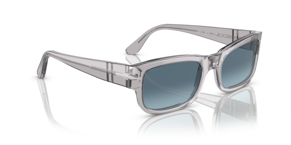 Persol PO3326S con Montatura Grigio Trasparente e Lenti Blu - Immagine 3