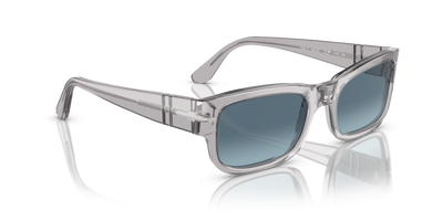 Persol PO3326S con Montatura Grigio Trasparente e Lenti Blu - Immagine 3
