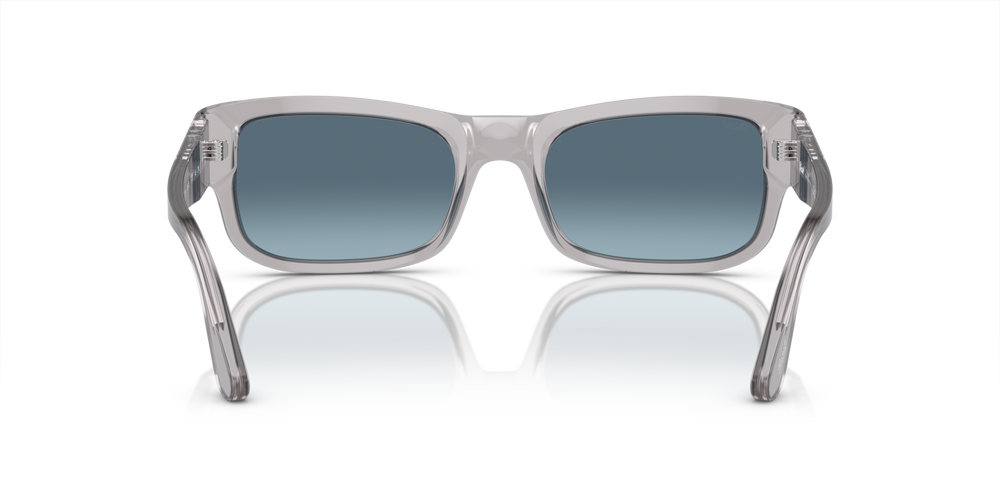 Persol PO3326S con Montatura Grigio Trasparente e Lenti Blu - Immagine 5