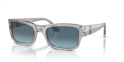 Persol PO3326S con Montatura Grigio Trasparente e Lenti Blu - Immagine 1