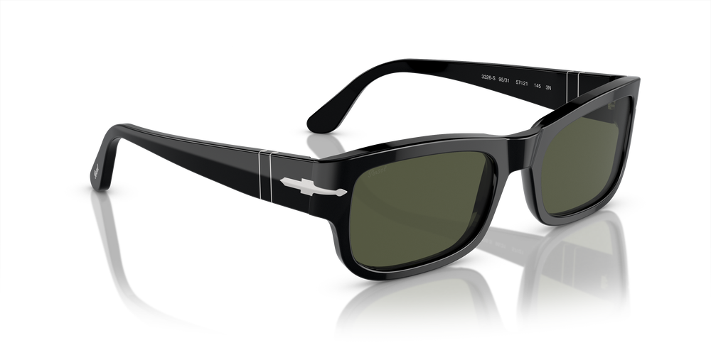 Persol PO3326S avec Monture Noir et Verres Vert - Image 3