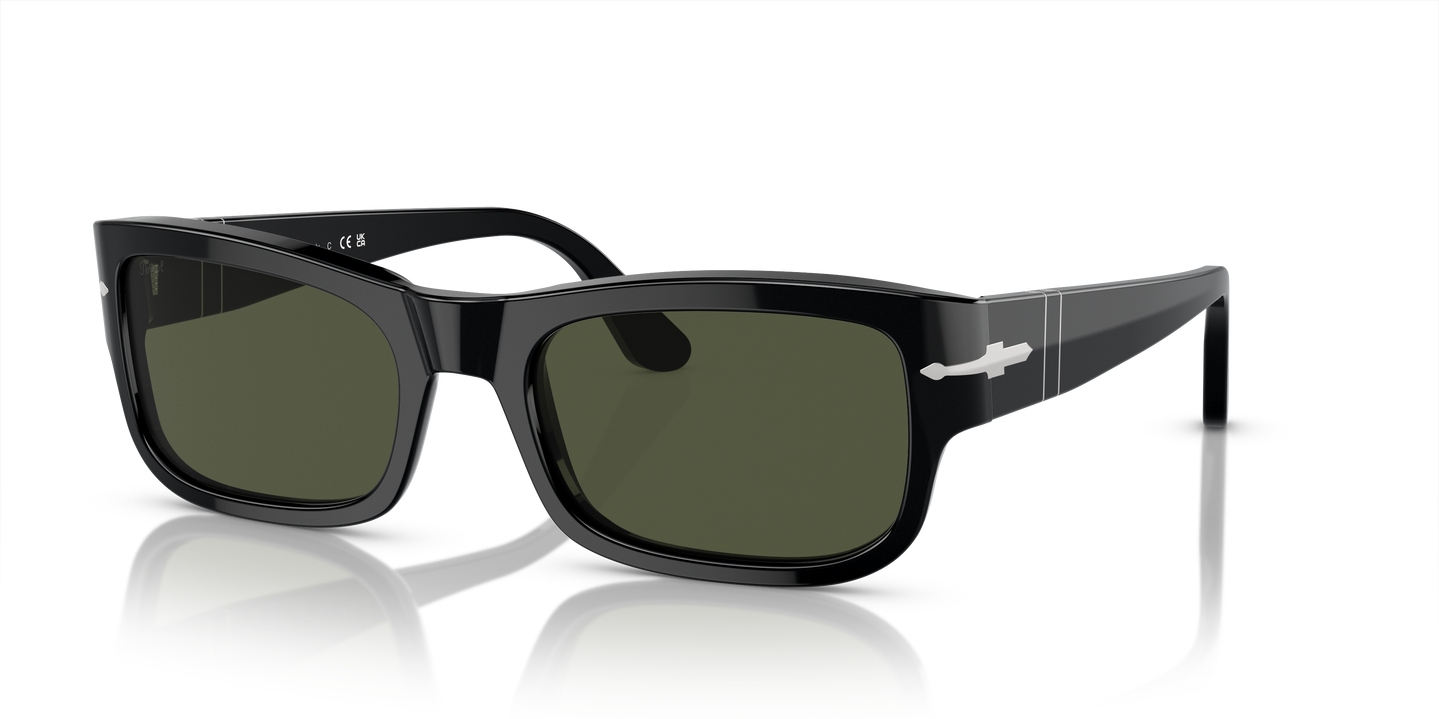 Persol PO3326S avec Monture Noir et Verres Vert - Image 1