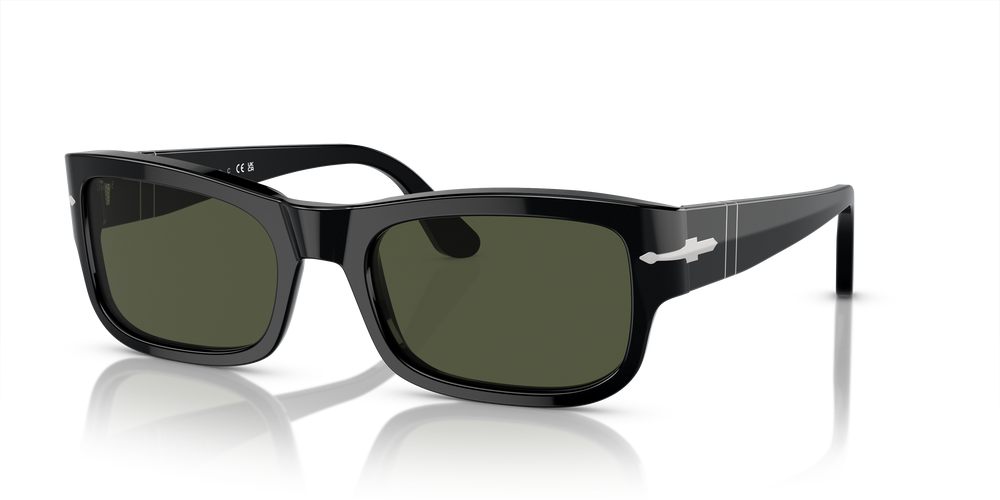 Persol PO3326S avec Monture Noir et Verres Vert - Image 1