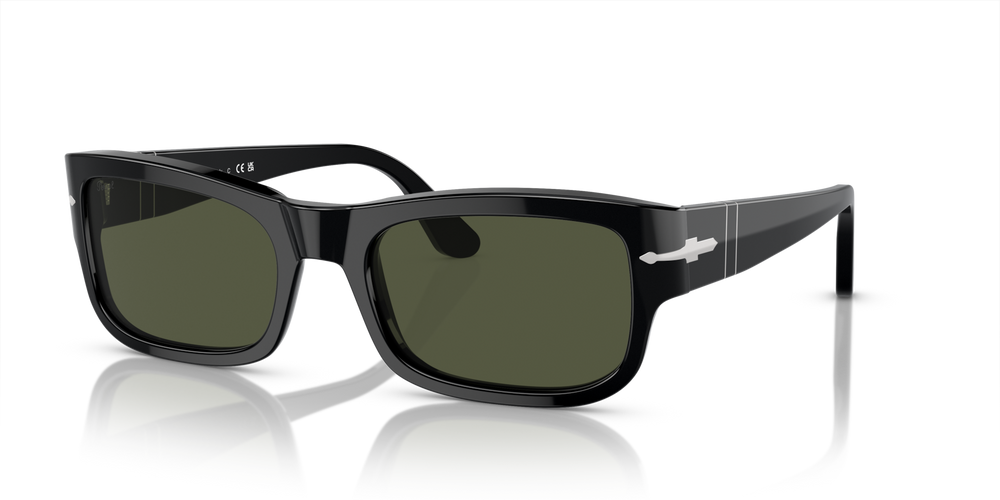 Persol PO3326S with Black Frame and Green Lenses - Image 1