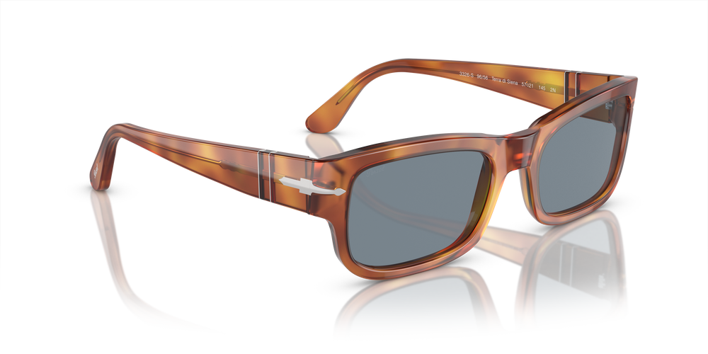 Persol PO3326S con Montatura Terra di Siena e Lenti Blu - Immagine 3