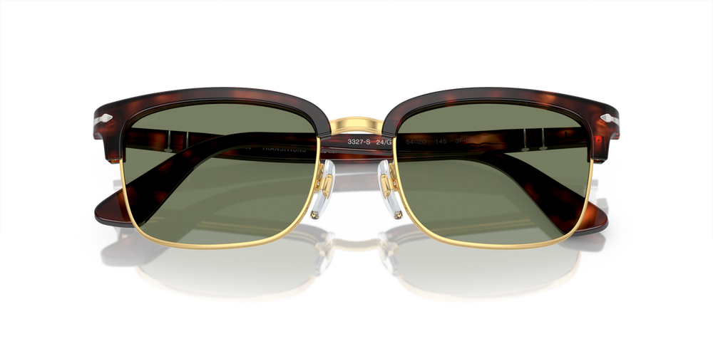 Persol PO3327S - Transitions® with Havana Frame and Green Lenses - Image 6
