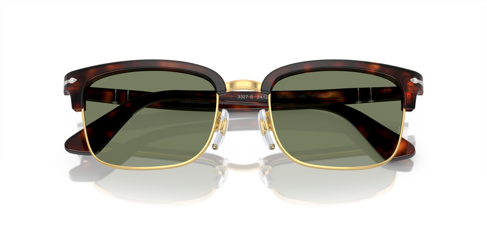 Persol PO3327S - Transitions® with Havana Frame and Green Lenses - Image 6
