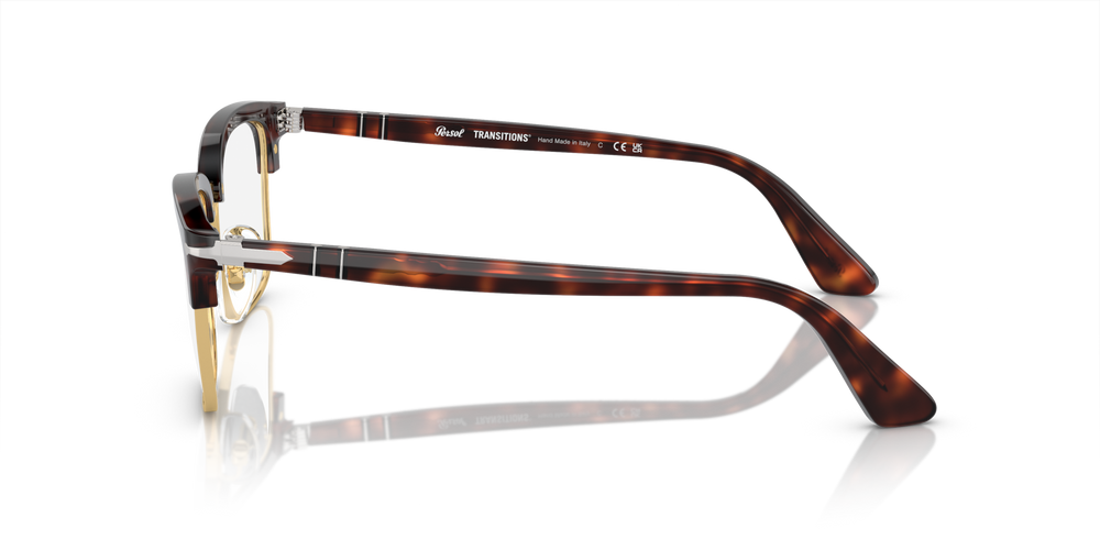 Persol PO3327S - Transitions® with Havana Frame and Green Lenses - Image 4