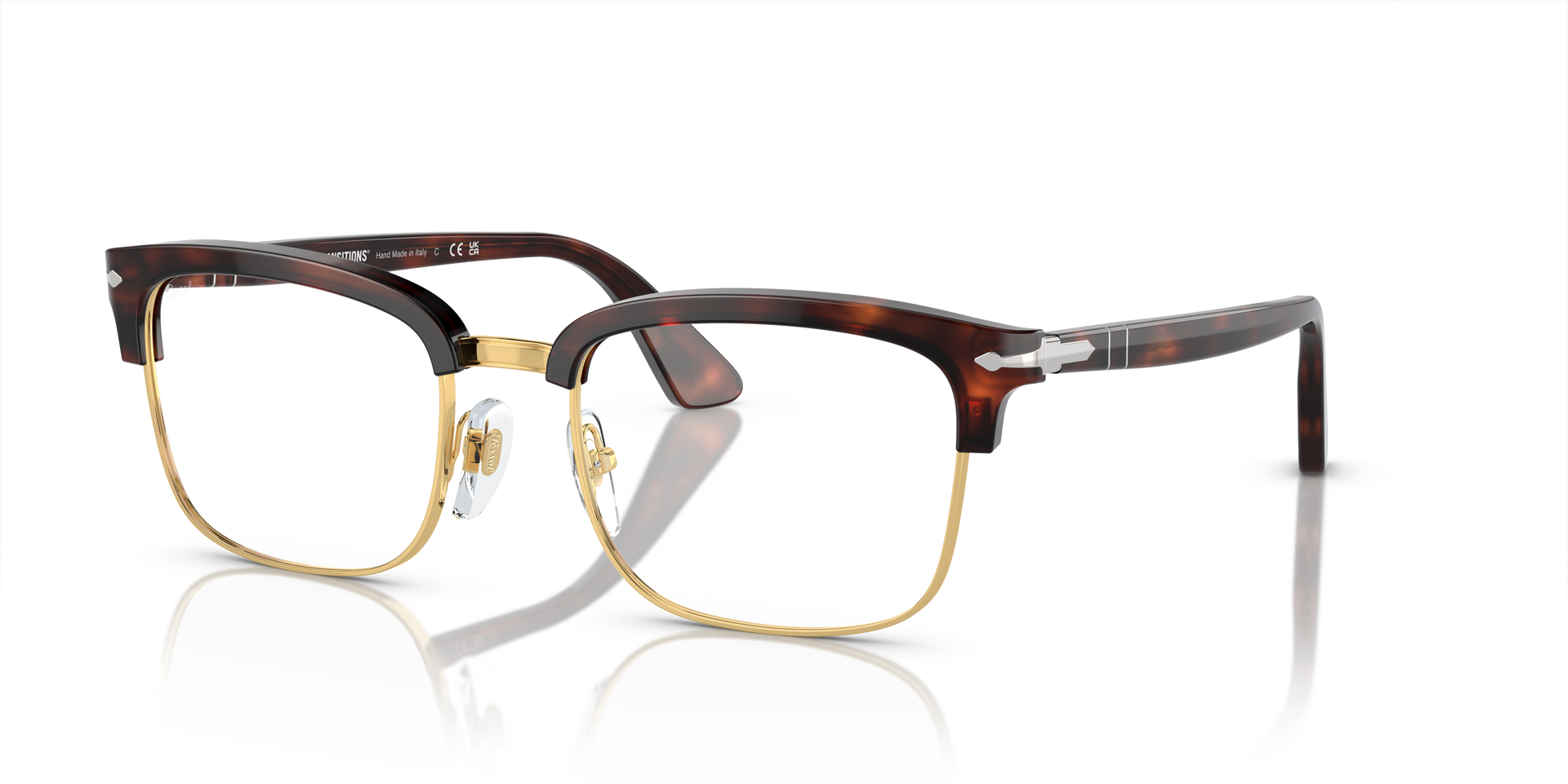【Tanpopo】 Persol PO3327S - Transitions® with Havana Frame and Green Lenses
