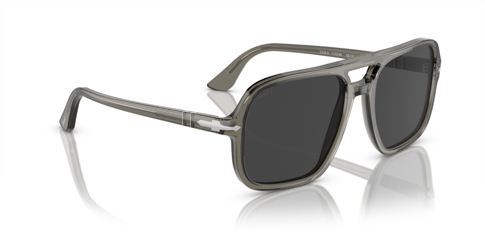 Persol PO3328S with Smoke Frame and Black Lenses - Image 3