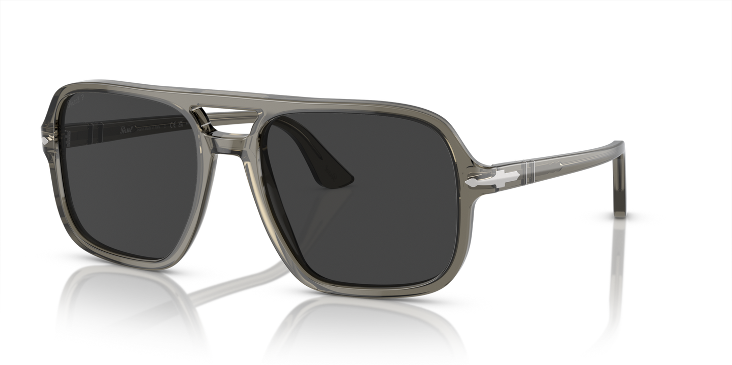Persol PO3328S with Smoke Frame and Black Lenses - Image 1