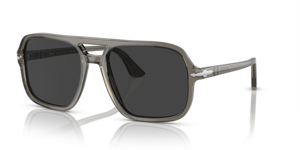 Persol PO3328S with Smoke Frame and Black Lenses - Image 1