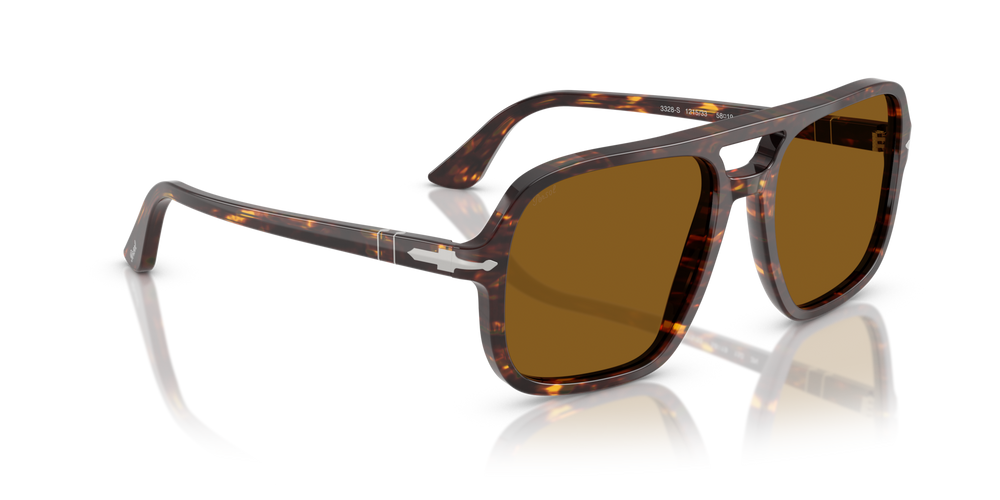 Persol PO3328S with Brown/Bright Yellow Frame and Brown Lenses - Image 3