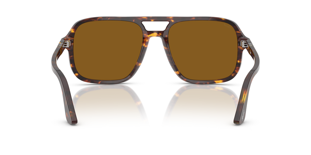 Persol PO3328S avec Monture Brun/Jaune vif et Verres Brun - Image 5