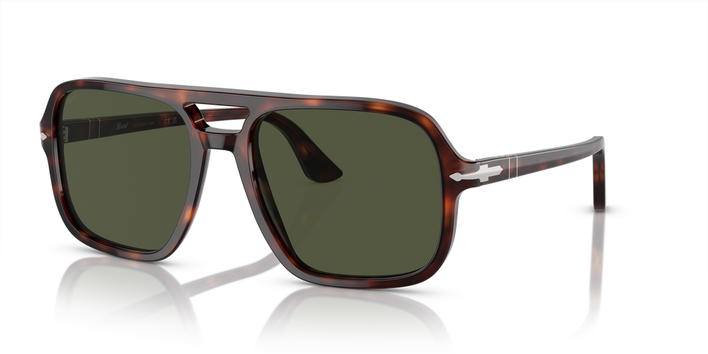 Persol PO3328S with Havana Frame and Green Lenses - Image 1