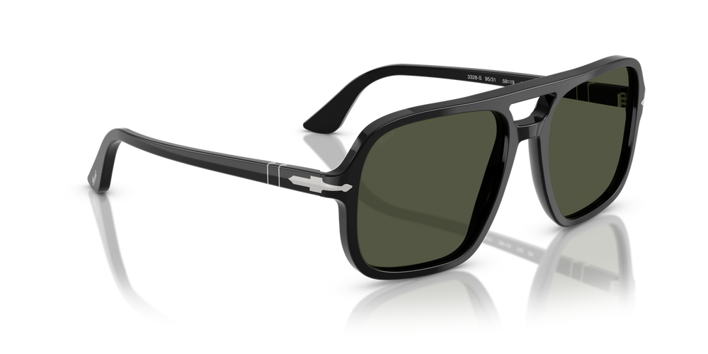 Persol PO3328S avec Monture Noir et Verres Vert - Image 3