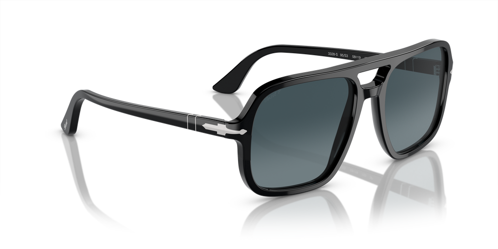 Persol PO3328S with Black Frame and Blue Lenses - Image 3