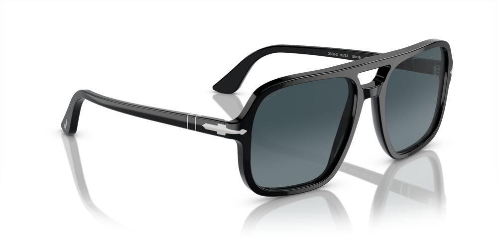 Persol PO3328S mit Schwarz Gestell und Blau Gläsern - Bild 3