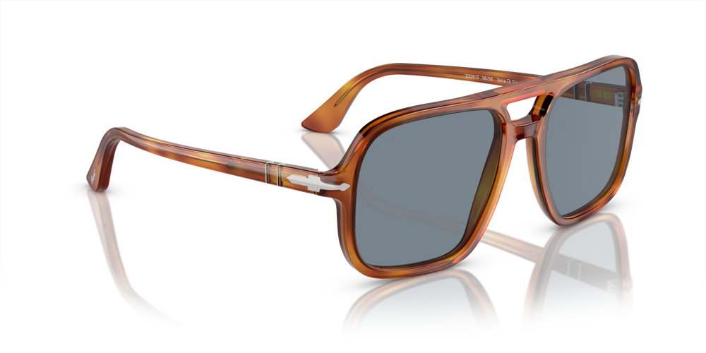 Persol PO3328S avec Monture Terre de Sienne et Verres Bleu - Image 3