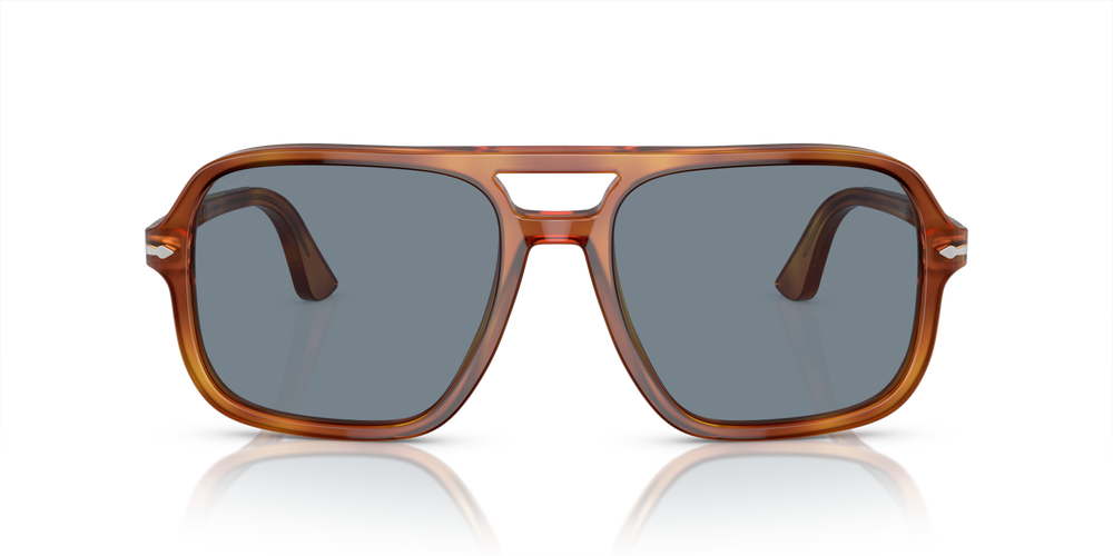 Persol PO3328S avec Monture Terre de Sienne et Verres Bleu - Image 2