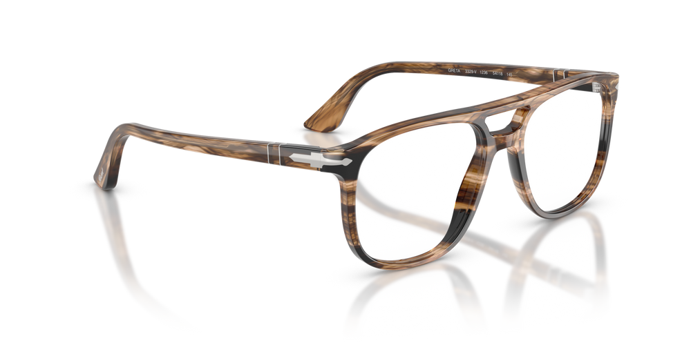 Persol Greta with Striped Black &amp; Greish Brown Frame - Image 3