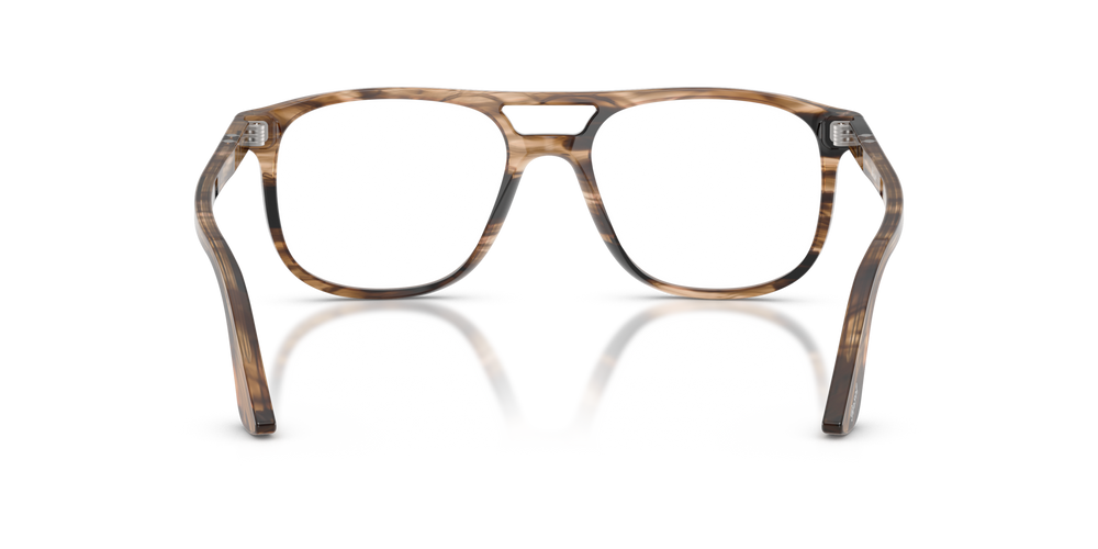 Persol Greta con Montatura Striped Black &amp; Greish Brown - Immagine 5