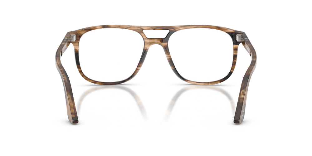 Persol Greta con Montatura Striped Black &amp; Greish Brown - Immagine 5