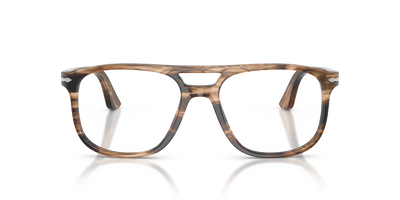 Persol Greta con Montatura Striped Black &amp; Greish Brown - Immagine 2